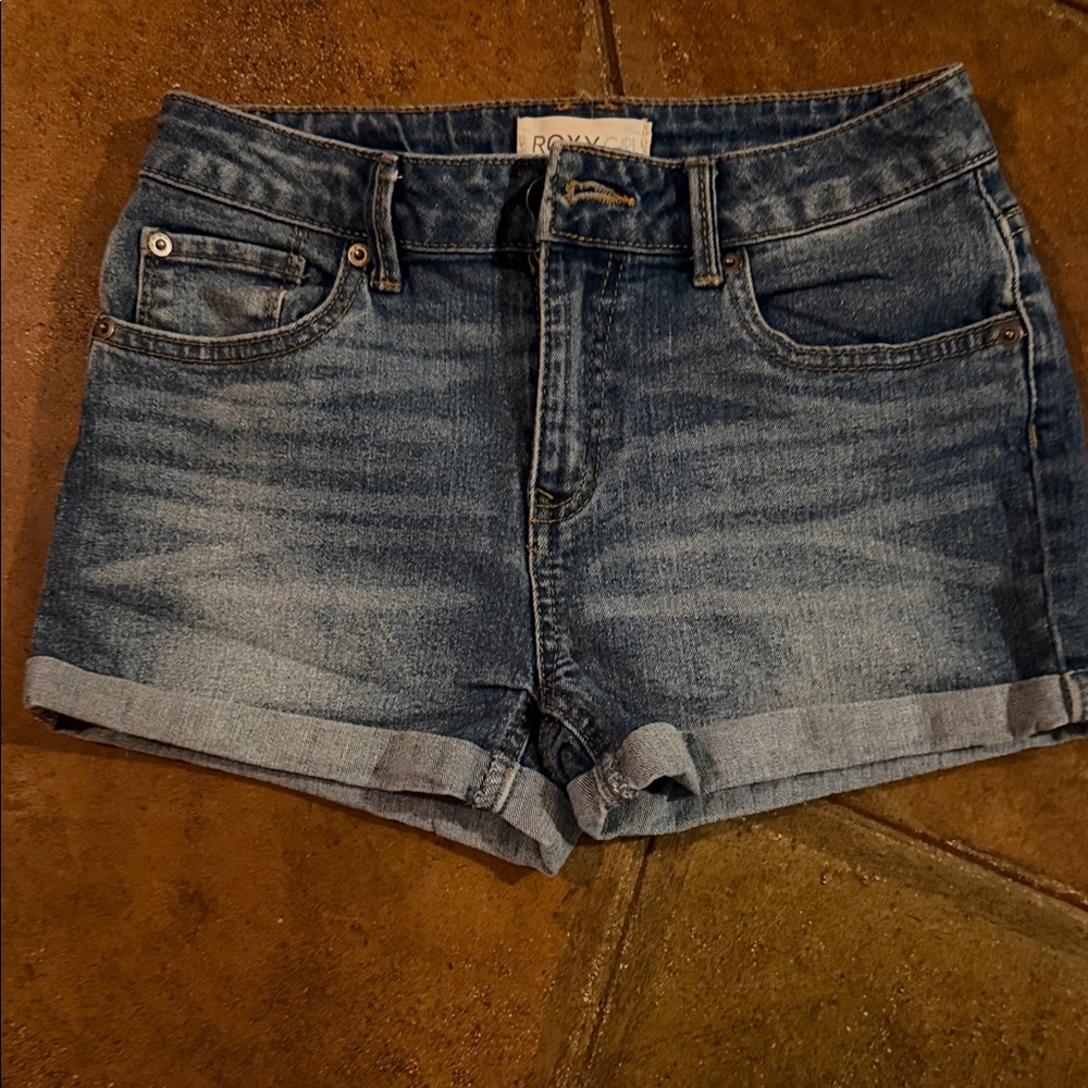 Roxy Kids Denim Blue Shorts